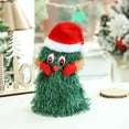 thumbnail image 3 of RV Árbol de Navidad eléctrico para cantar y bailar, Navidad de felpa, árbol de Navidad verde animado, decoraciones navideñas, regalos de Navidad para niños pequeños (20*8CM) Rojo Verde, 3 of 5