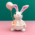 thumbnail image 4 of JFYSJ Metal Rabbit with Balloon Hinged Trinket Box Rabbit Animal Figurines Trinket Jewelry Box Wedding Ring Holder Earring Necklace Storage Case (pink), 4 of 8
