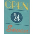 thumbnail image 2 of Grey, Jace 15x18 White Modern Wood Framed Museum Art Print Titled - Open 24 Seven, 2 of 4