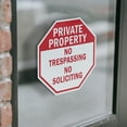thumbnail image 3 of Private Property No Trespassing No Soliciting (2 Pack) 6 inch X 6 inch Octagon Vinyl Label Decal Sticker Weather Resistant, UV Protected for Workplace, Made in the USA, 3 of 5
