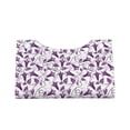 thumbnail image 4 of Lsque Violets Flowers Printed Long Tissue Box Cover Holder, Facial Paper Organizer Dispenser,Triangle with Bottom Belt, PVC Leather Decorative Organizer, 4 of 9
