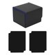 thumbnail image 1 of Caja de almacenamiento para baraja de cartas coleccionables, estándar, con 2 separadores de cartas, práctica Cuadros Negro Azul, 1 of 9
