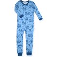 thumbnail image 2 of Sleep On It Infant Boys Long Sleeve Super Soft Snuggle Jersey Zip-Up Coverall Pajama with Matching Blankey Buddy - Construction , 24M, 2 of 4