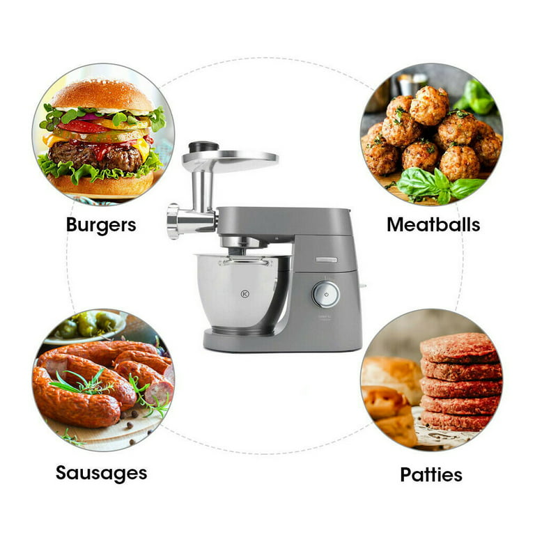 Stand Mixer Attachment Food Grinder Set Kitchen Grinding Tools Replacement for Kenwood ChefSuitable for Kenwood Chef / Chef KVC, KVL, kMix vertical mixer meat grinder accessory set - Walmart.com