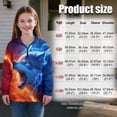 thumbnail image 7 of Uorisanigo Girls Hoodies Sweatshirts Oversized Flame Wolf Half Zip Sweatshirt for Teen Girl, Lightweight Long Sleeve Workout Shirts Quarter Zip Hoodies for Fall Winter Spring, 7 of 7