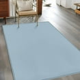 thumbnail image 4 of Light Blue 4x6 Area Rugs, Farmhouse Solid Blue Color Modern Art Non-Skid Rubber Backing Large Rectangle Rugs - Living Room Bedroom Home Office, Indoor Floor Mat Carpets Washable Rug, 4 of 9