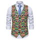 thumbnail image 1 of Chaleco para hombre Chaleco con estampado de flores de Paisley Chaleco de boda para fiesta de boda Pompotops  oipoqjl30302, 1 of 3