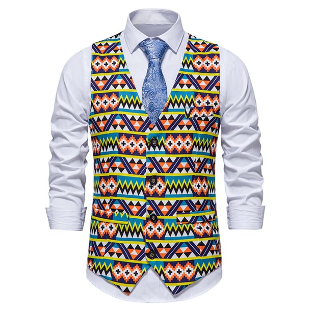 Chaleco para hombre Chaleco con estampado de flores de Paisley Chaleco de boda para fiesta de boda Pompotops oipoqjl30302