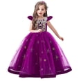thumbnail image 3 of Vestido de princesa de manga corta para niña grande de Europa y Estados Unidos, vestido de novia de corte infantil, vestido de actuación de piano, 3 of 6