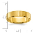 thumbnail image 2 of Stainless Steel Brushed and Polished Yellow Ip Plated Grooved 6mm Band Size 10 Ring for Women and Men, 2 of 2