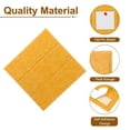 thumbnail image 3 of Azulejo de Pared de Fieltro Uxcell 12" x 12", Paquete de 6 Azulejos de Pared de Fieltro con 20 Pestañas Adhesivas Seguras, Naranja Amarillo, 3 of 7