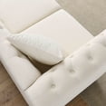 thumbnail image 7 of Sailvan 80" Chesterfield Velvet Sofa, 3 Seater Tufted Couch with Nailhead Trim and Rolled Arms Beige, 7 of 7