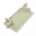 thumbnail image 2 of Wall plate: Single-Gang Pass-Thru with Flex Opening, Light Almond, 2 of 2