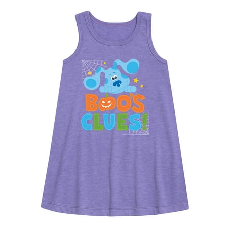 

Blue s Clues - Boo s Clues - Toddler and Youth Girls A-line Dress