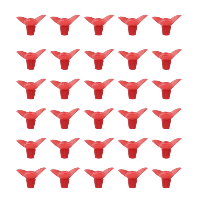Reemplazo de comedero de pájaros de plástico, 30 juegos de repuesto de comedero para pájaros, accesorios para comederos de flores y pájaros, diseño de última generación Jadeshay A