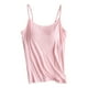 thumbnail image 1 of Camiseta sin mangas con tirantes y cojín en el pecho - Sin anillas de acero, diseño elástico acanalado para uso informal/deportivo - S-XXL, 1 of 4