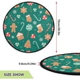 thumbnail image 2 of Christmas Lollipops Candy Cane Christmas Tree Mats Waterproof Tree Skirt, Gingerbread Cookies Xmas Tree Stand Tray Mat Floor Protector Pad for Holiday Party Decoration, 28.3", 2 of 6