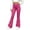 Hot Pink, variant on LckLvx Girls Flare Leggings Elastic Waist Stretchy Casual Pants Plain Athletic Yoga Dance Activewear