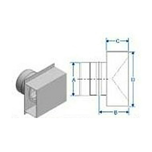 Duravent Fstb4 Fasnseal Al294C Special Gas Vent Pipe 6" Termination