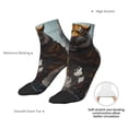 thumbnail image 6 of Pofeuu Ruins Tiger Warrior Print 30cm Socks, Adult Running Hiking Socks for Youth and Adult, 6 of 7