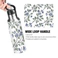thumbnail image 4 of Bluebell Flowers Leaves Sports Bottle with Straw Stainless Steel Water Jug Portable Thermal Cup Leak-proof 1000ML, 4 of 9