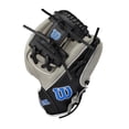 thumbnail image 3 of Wilson 2024 A900 PF1125 Pedroia Fit 11.25 Guante de béisbol Infield - Gris/Negro/Royal Tiro para mano derecha, 3 of 5