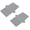 Grey*2pc, variant on Silicone Sink Divider Pad Set Kitchen Sink Protector Non-Slip Draining Mat Black Gray Flexible Dishwasher Safe,silicone under sink mat