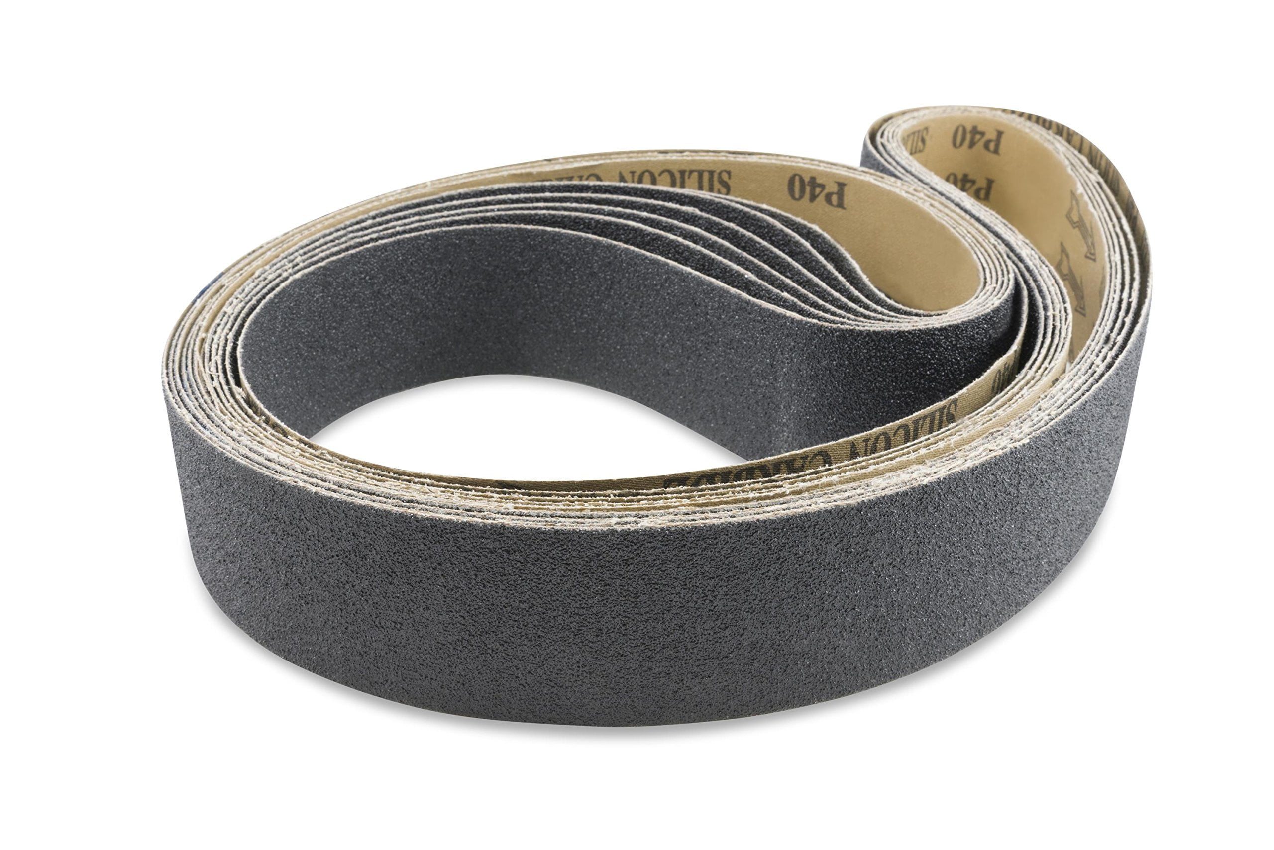 2 X 72 Inch Silicon Carbide Sanding Belts, 6 Pack by Red Label Abrasives