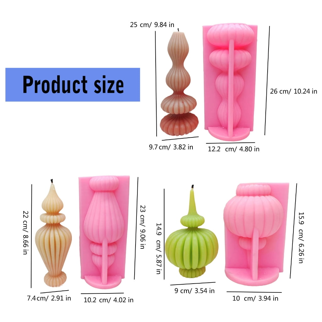 Silicone Mould Line Balled Candle Molds Ornament Plaster Molds Craft Supplies