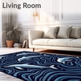 thumbnail image 2 of ODIKA 2'x3' Machine Washable Non-Slip Area Rug, Pod Marine Life Adventure Slip Resistant Surface High Traffic Rug, Blue, 702529, 2 of 7