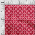 thumbnail image 1 of oneOone Georgette Viscose Red Fabric Ethnic Bandhani Fabric For Sewing Printed Craft Fabric By The Yard 42 Inches Wide, 1 of 4