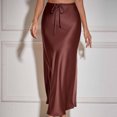 thumbnail image 6 of Annhoo Maxi Skirts for Women Drawstring High Waisted Elegant Long Skirt Trendy Loose Night out Party Skirt, 6 of 9