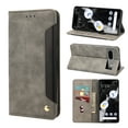 thumbnail image 1 of Feishell for Google Pixel 7 6.3 inch Wallet Case,Shockproof Ultra Thin Premium PU Leather Magnetic Closure Card Slots Cash Pocket TPU Bumper Shock Absorbing Flip Kickstand Phone Cover,Gray, 1 of 9