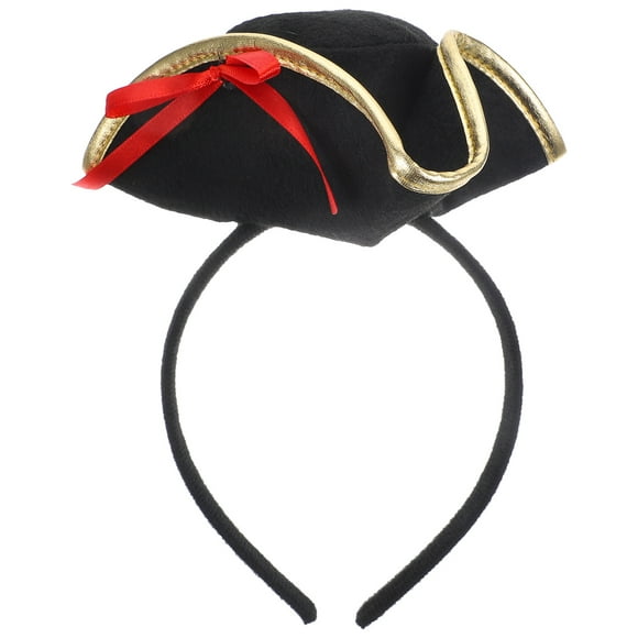 Diadema con sombrero de pirata para Halloween, aro para el pelo, diadema para fiesta de Halloween, accesorio para el cabello