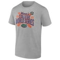thumbnail image 2 of Men's Heather Gray Florida Gators 2025 NCAA Softball Women's College World Series Cut Off T-Shirt, 2 of 4