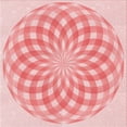 thumbnail image 1 of Ahgly Company Tapis d'Intérieur Lavable en Machine Carré Rouge Transitionnel, 5 Pieds Carré, 1 of 7