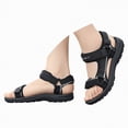 thumbnail image 3 of TOWED22 Boys Water Sandals Kids Open-Toe Adjustable Straps Sport Sandals Child Outdoor Athletic Lightweight(Little Kid/Big Kid)(Black,5), 3 of 9