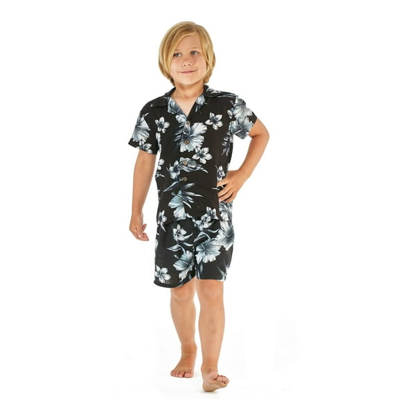 Hawaii Hangover Boy Aloha Luau Shirt Cabana Set in Day Dream Bloom