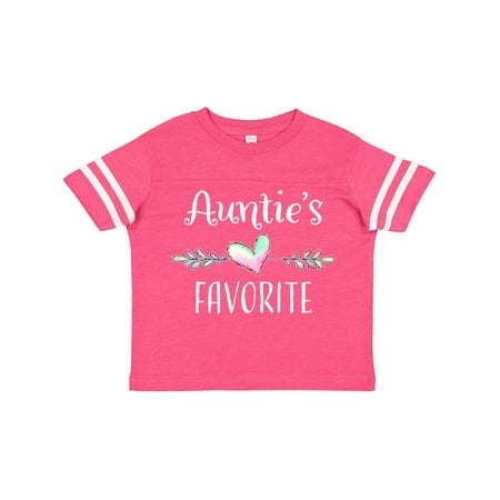 

Inktastic Aunties Favorite- Heart Grandchild Gift Toddler Boy or Toddler Girl T-Shirt