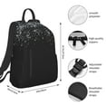thumbnail image 4 of Daiia Silver Glitter1 School Backpack for Men and Women Lightweight Backpack Durable Backpack Water-Resistant,Travel,Work Bag, 4 of 9