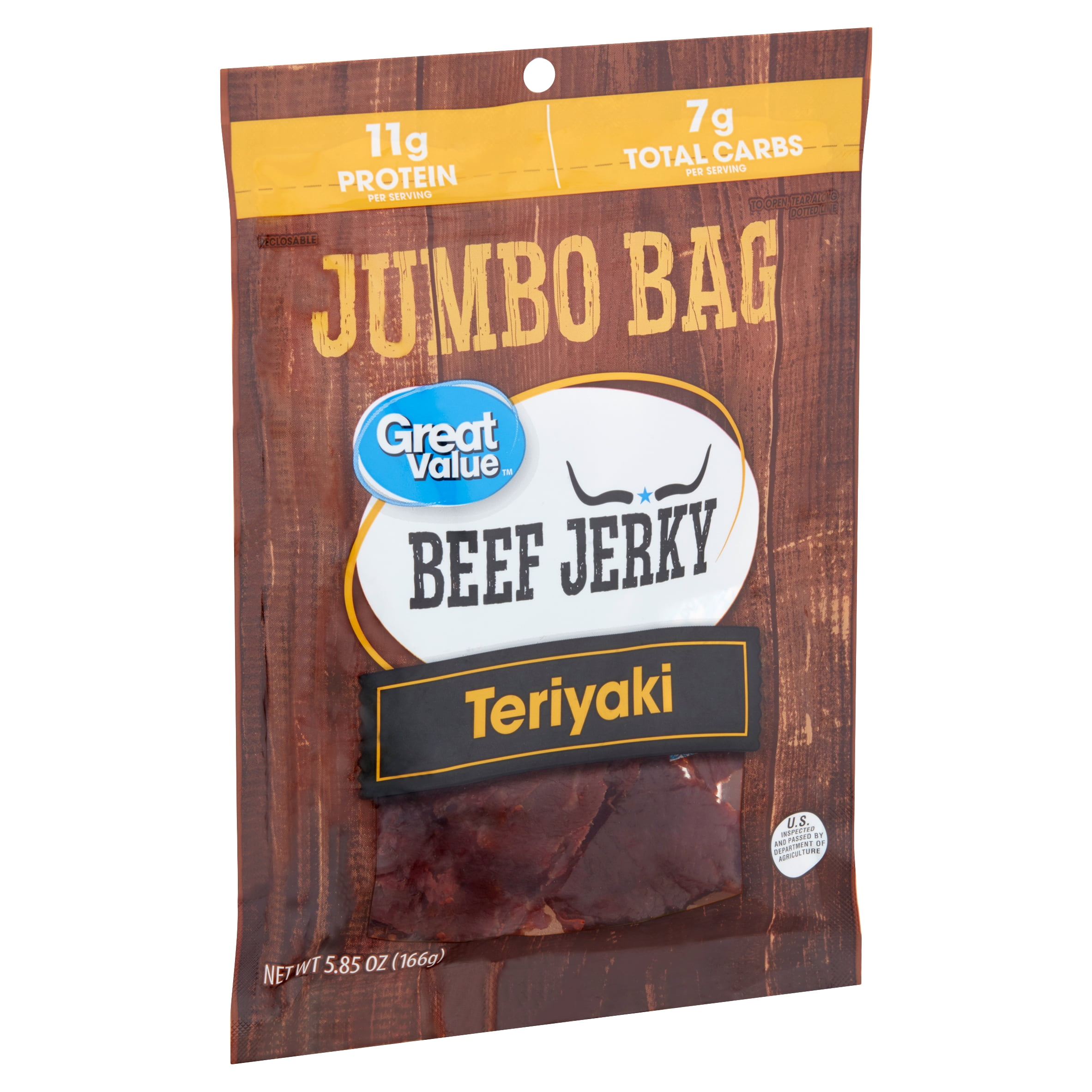 Great Value Teriyaki Beef Jerky Jumbo Bag, 5.85 Oz.