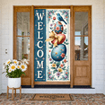 thumbnail image 5 of Floral Design Welcome Banner Vintage Truck Spring Backdrop Checkered Bow Colorful Blooms Garden Background for Home Decoration Spring Party Garden Gathering, 5 of 9