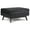 Black, variant on Faux Leather Storage Coffee Table Ottoman in Black