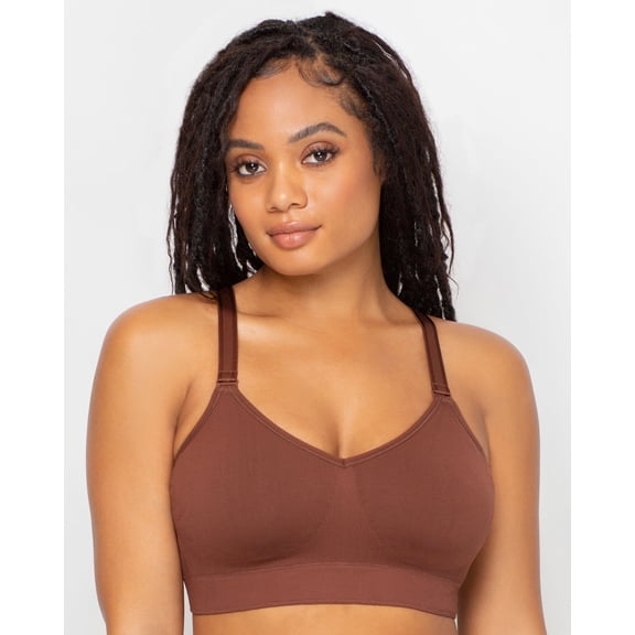 Curvy Couture Women's Plus Size Smooth Seamless Comfort Wireless Bra