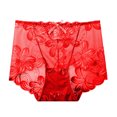 thumbnail image 2 of Gibobby Ropa interior hipster para mujer Braguitas bikini para mujer, cómodas, informales, para mujer, ropa interior encaje Hipster, sin costuras, sexy, cortes altos（Rojo， L), 2 of 4