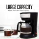 thumbnail image 2 of Cafetera de goteo OVENTE CM412B, 1,8 L, 12 tazas, con jarra de vidrio, 2 of 8