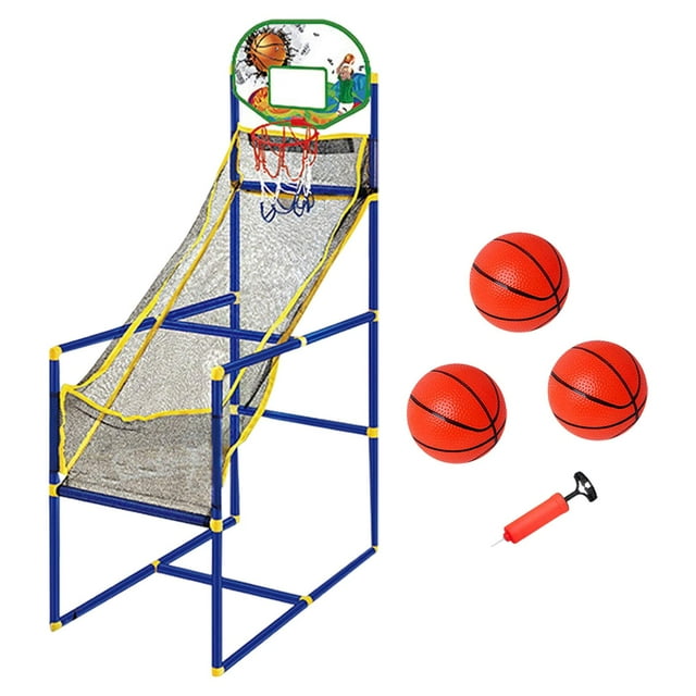 relayinert Kids Basketball Hoop Arcade Game Sturdy Structure Ensuring Safe Playtime For Children Of All Age Groups Patience