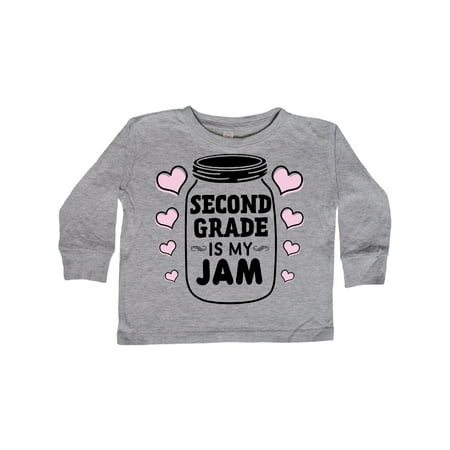 

Inktastic Back to School 2nd Grade is My Jam Gift Toddler Boy or Toddler Girl Long Sleeve T-Shirt