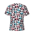 thumbnail image 6 of Qekee Heart Panda Classic Fit T-Shirt Men's Shirt Men's Tight Short Sleeves for Exercise, Running, Mountaineering - Heart Panda, 6 of 9