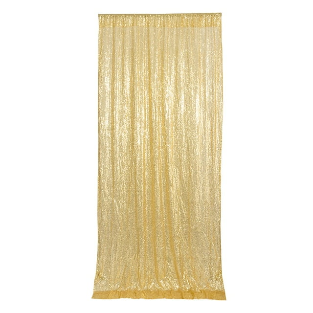 LNGOOR Sequin Curtain - Solid Color - Shiny Long Glitter - Foldable - Party Decoration - Easy Installation - Wedding Party Sequin Panel - Party Favors